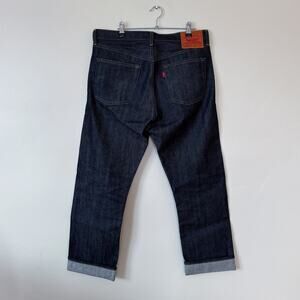 levi's 501xx selvedge raw denim straight jeans  sz 33